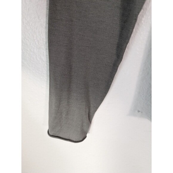 Go by Go Silk Small Black Gray Ombre 1/2 Zip Up Blouse Top Shirt N92 - Picture 5 of 11